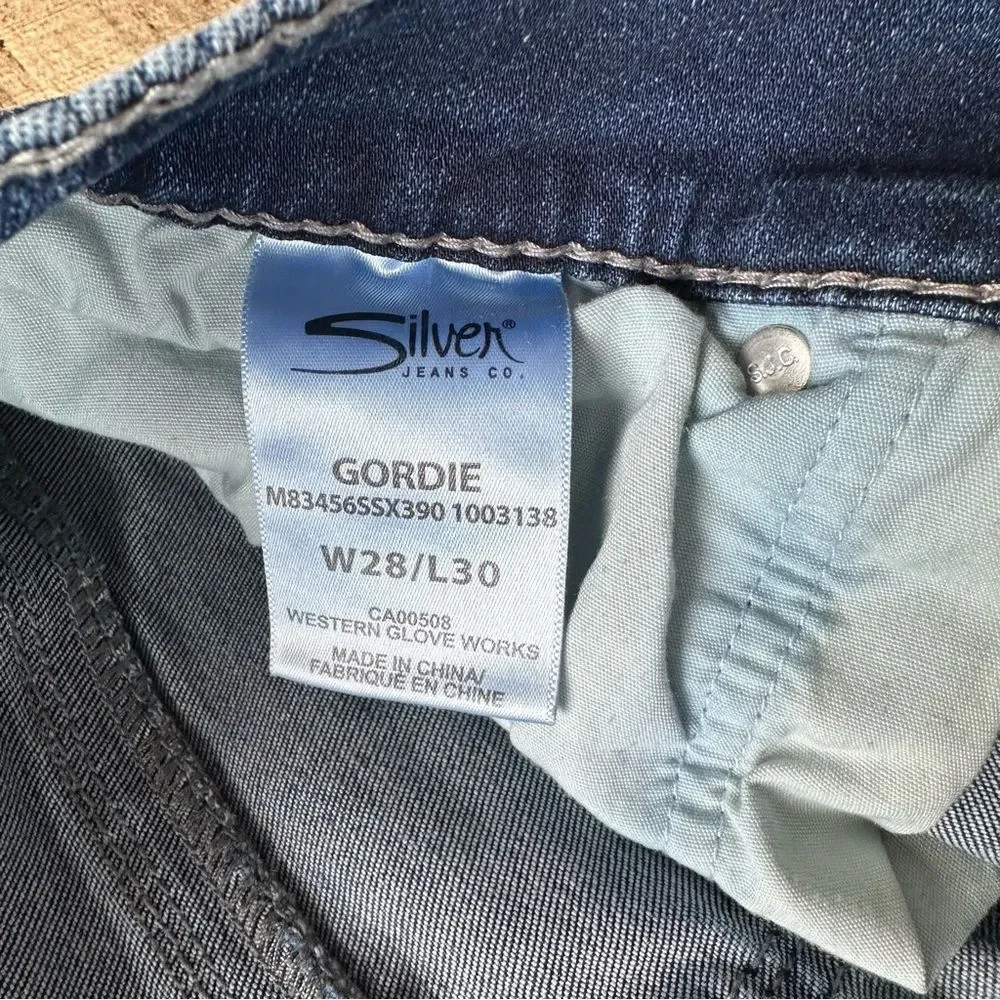 Silver Jeans Gordie style Men's Dark Blue Bootcut Jeans 28x30